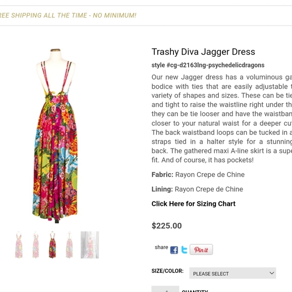 TRASHY DIVA Psychedelic Dragons Jagger Dress sz 4 - Picture 6 of 6